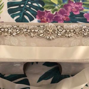 Bridal sash.. gorgeous with ivory ribbon
